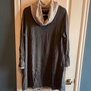 Valerie Bertinelli Charcoal Cowl Neck Sweater